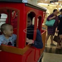 Senangnya Teuku Adam Al Fatih Naek Kereta Sama Mami Shiren & Abi Teuku Wisnu
