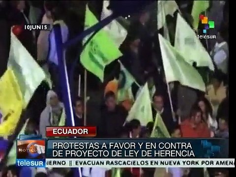 Ecuador: manifestantes opositores agreden a militantes oficialistas
