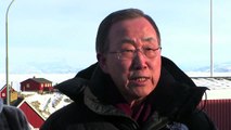 Ban Ki-moon visits UNESCO World Heritage site Ilulissat in Greenland