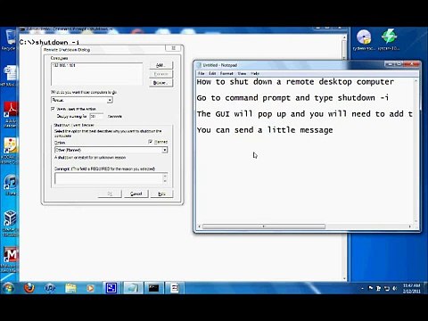 How to Remotely shutdown a Computer with Command Prompt