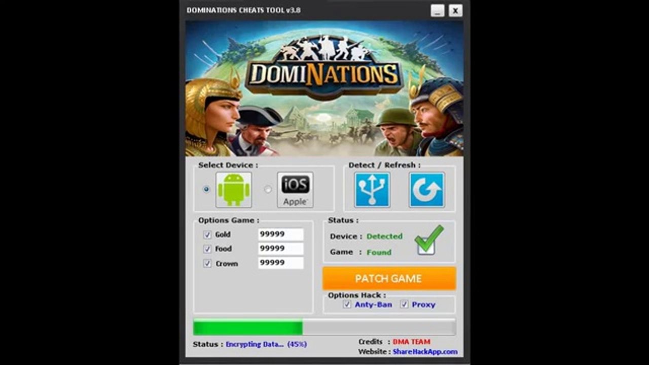 DomiNations Cheats [Golds, Foods & Crowns]