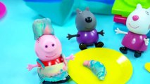 peppa pig suzy sheep play doh breakfast cake with danny dog Свинка Пеппа play d