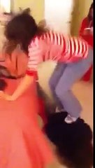 Rosy getting beat up by her little sister