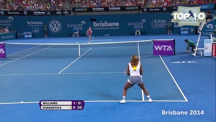 【HD】Serena vs Sharapova Highlights (Brisbane 2014)