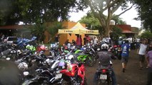 k0nan - XRE 380 - Chegada no restaurante e encontro de motos, Rubineia