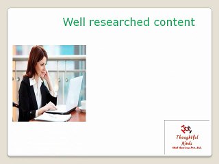 Content writing services in India