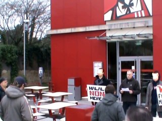 Chez KFC contre le halal...