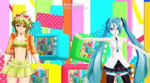【MMD】ミク・GUMI - drop pop candy -