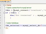 PHP Tutorial - 25 - Selecting a MySQL Database