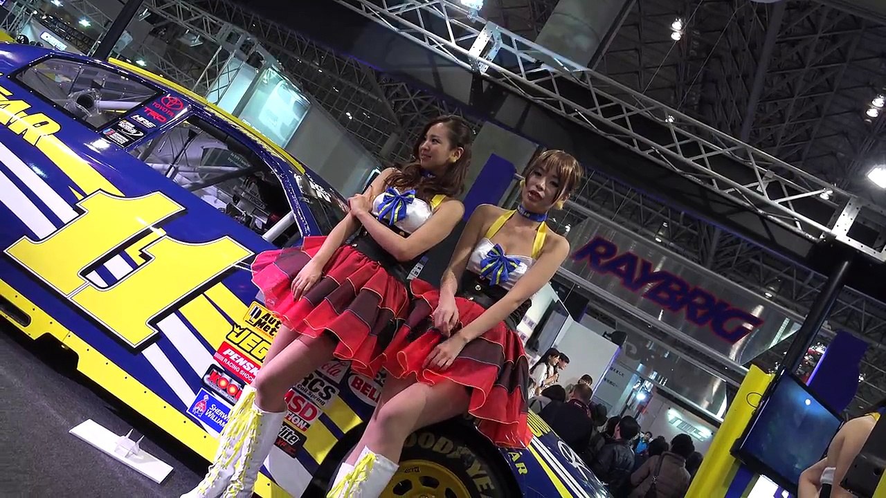 「4K撮影」東京オートサロン(TOKYO AUTO SALON)2015 GOODYEAR  美人コンパニオン!