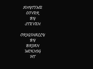 Brian Mcknight - anytime (talkbox cover) steven rowin