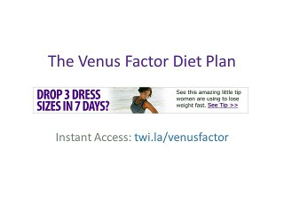 The Venus Factor Diet Plan