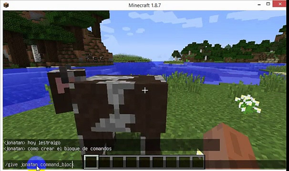 como crear el bloque de comandos en minecraft