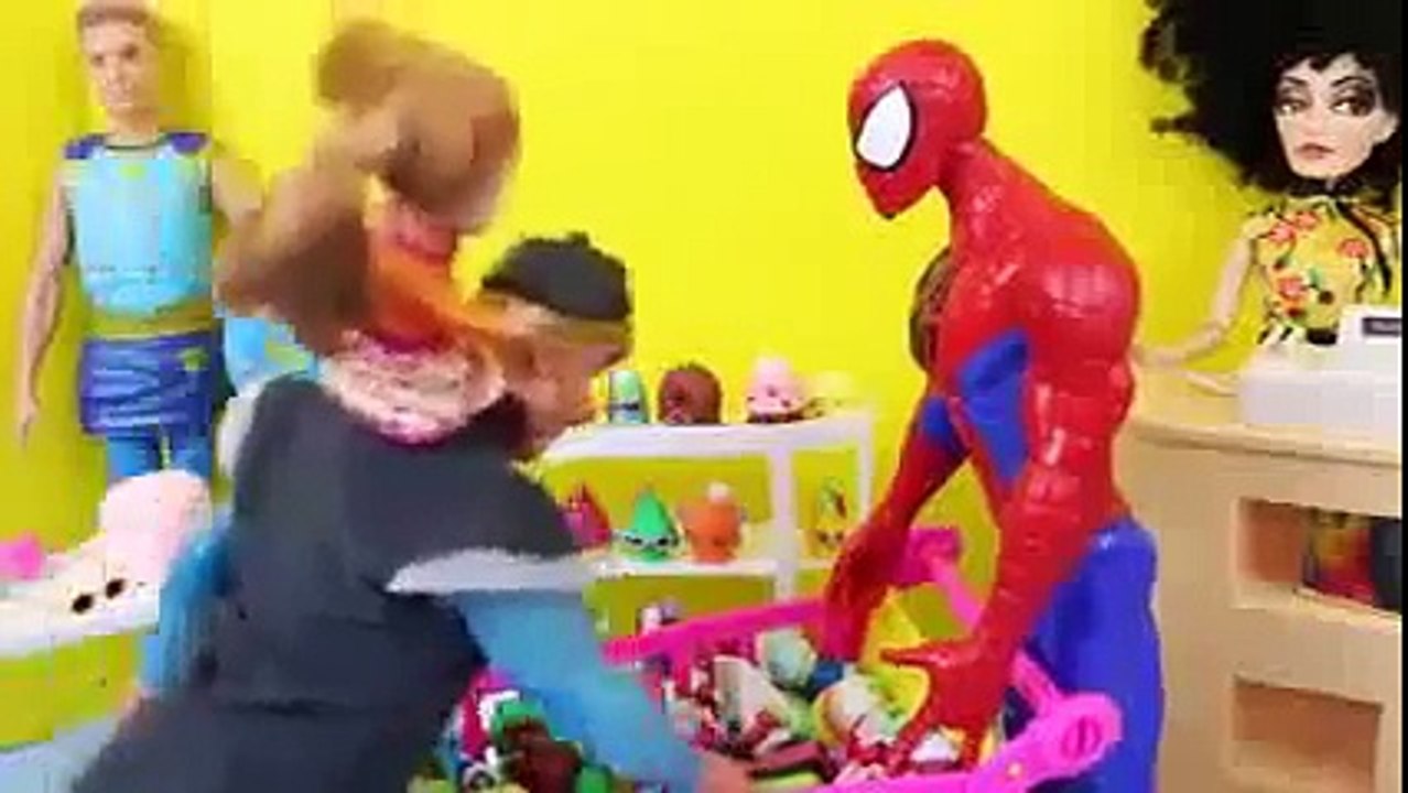 Frozen Barbie Anna and Spiderman Superhero Play Doh Ice Cube and Disney Frozen Kids by Dis