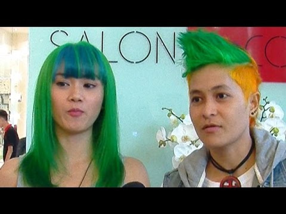 Gaya Ekstrim Rambut Mitha Dan Dara The Virgin - Hot Shot 04 Januari 2015