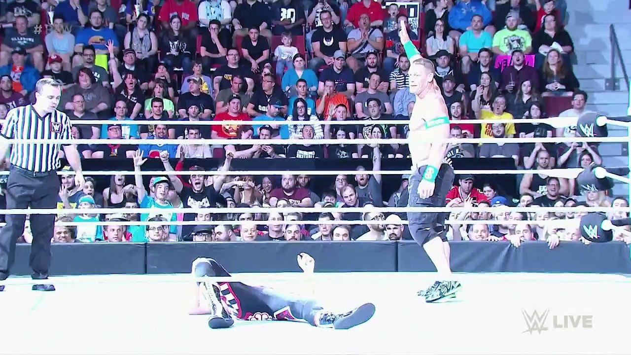 John Cena vs. Sami Zay RAW 2015