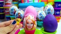 Surprise Eggs Barbie Play Doh Peppa Pig Frozen LPS Egg Disney Toys