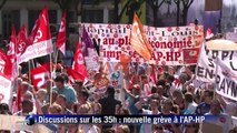 Début du rassemblement à l'appel des syndicats de l'AP-HP