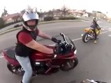 100 MPH Road Motorcycle Crash