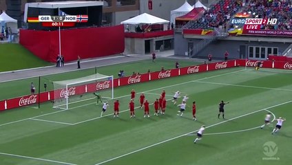 Mjelde Amazing Crossbar Goal 1:1 | Germany vs Norway | Womens World Cup 11.06.2015
