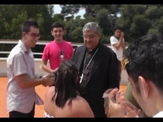 Napoli - Sepe in visita al centro "La Gloriette" (10.06.15)