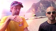 ▶ Crazy Wingsuit Flight -- Man Lands on Water Without Parachute -