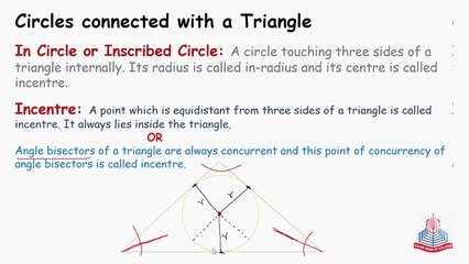 Circles connected with a Triangle (1)