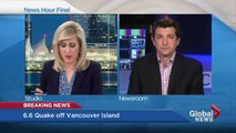 Earthquake : 6.6 Earthquake strikes off the Coast of Vancouver British Columbia (Apr 23, 2014)
