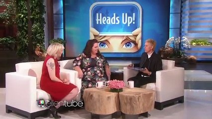 Ellens Favorite Funny Ladies Melissa McCarthy  Lena Dunham Play Heads Up