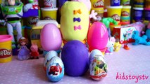 Kinder Surprise Eggs Peppa pig play doh my Little Pony Frozen Disney Toys Egg Hello Kitty