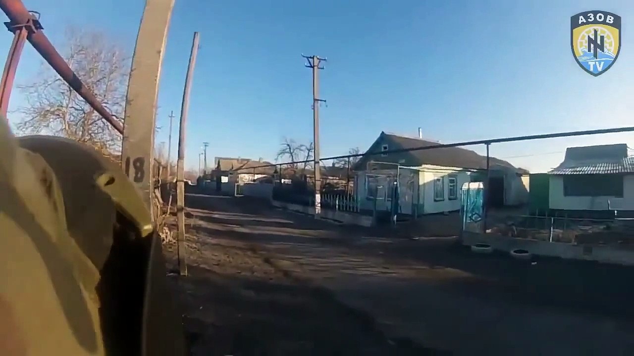 Ukraine War 2015 Ukrainian Paramilitary in Heavy Combat Helmet Cam