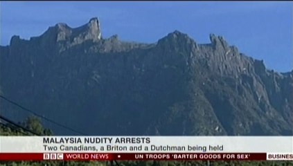 BBC 欧米の観光客 聖なる山を汚したとして拘束 - マレーシア