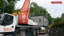 Châteaulin. Des mobile-homes acheminés par la voie des airs