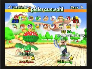 Mario Power Tennis Mutant Tyranha vs. Luigi