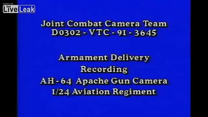 Apache AH 64 Live GunCam Iraq in 1991 1