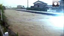 باران شدید و رانش زمین در ژاپن
