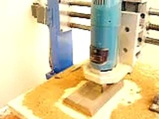 Mini fresadora cnc - Usinando Cinzeiro em madeira ( projeto DIDA)