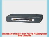 Belkin F1DA104T Omniview 4-Port Pro2 OSD PS2/USB Opt Rack Kit/1u KVM Switch