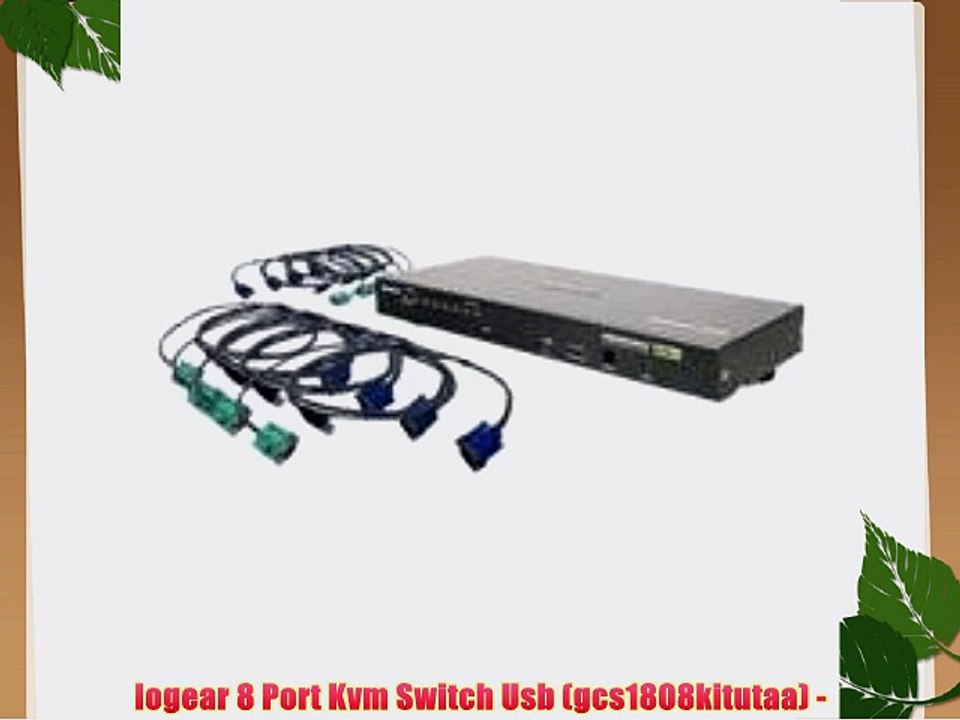 Iogear 8 Port Kvm Switch Usb (gcs1808kitutaa) -