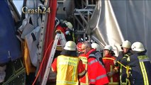 Ludwigshafen - Schwere Lkw Unfälle am 22.02.11  auf der A61- fordert Neun Verletzte