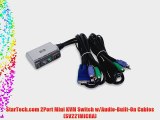 StarTech.com 2Port Mini KVM Switch w/Audio-Built-On Cables (SV221MICRA)