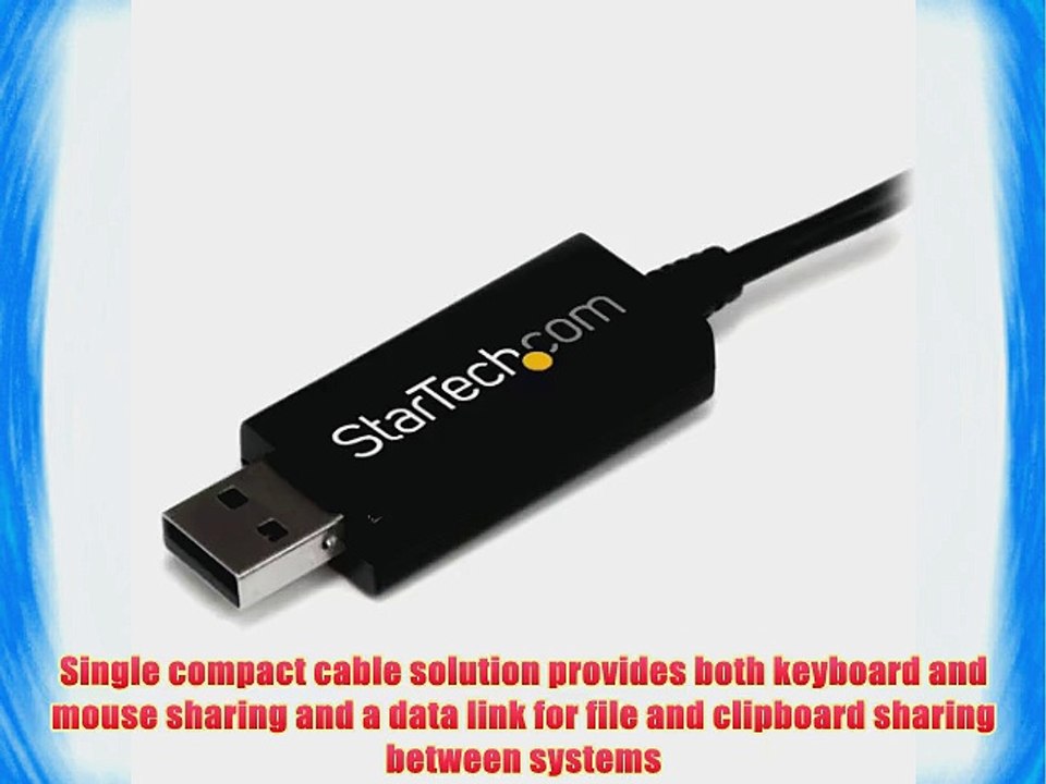 StarTech SVKMS 2 Port USB KM Switch - USB Keyboard and Mouse Switch with File Transfer