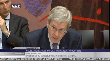 TRAVAUX ASSEMBLEE 14E LEGISLATURE : Audition de Philippe Varin, président du conseil d'administration d'Areva, par la commission des affaires économiques