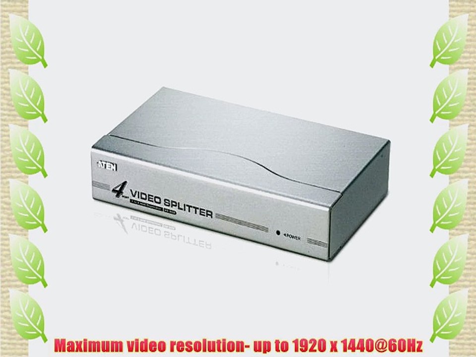 ATEN 4-Port 350 MHz VGA Video Splitter VS94A (Silver)