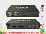 RF LINK 2-Port HDMI USB KVM Switch with Cables (HUK-1020)