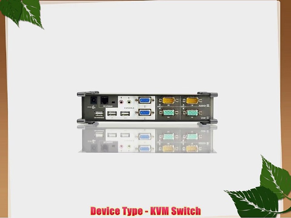 IOGEAR 2-Port Dual View KVM Switch with Audio and USB Peripheral Sharing GCS1742