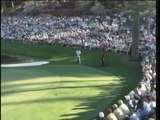 Tiger Woods - masters shot on 16th hole 2005 in Augusta.