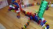 Drew-Tube: Domino Rally with wooden dominos