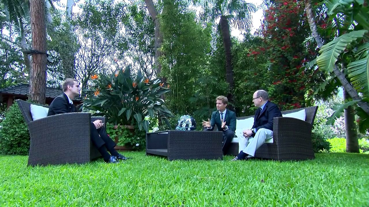 Nico Rosberg: English Interview with Prince Albert