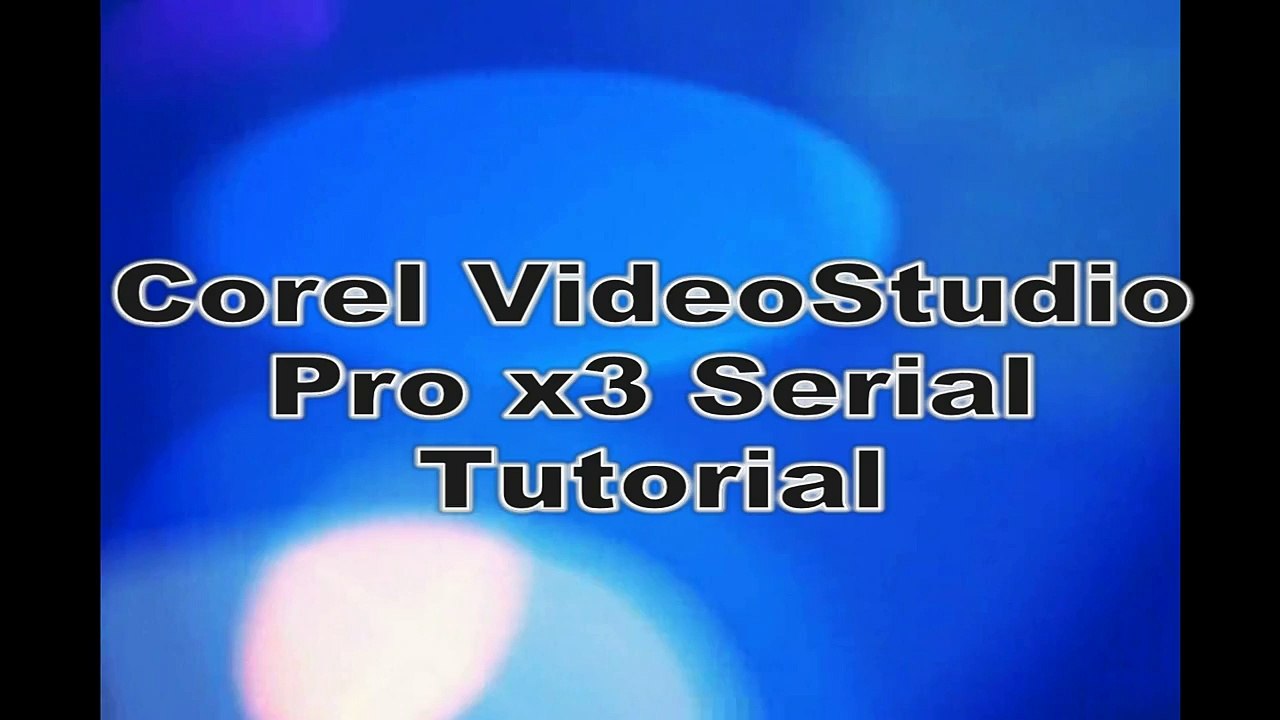 Corel VideoStudio Pro x3 FREE Registering Tutorial Serial video